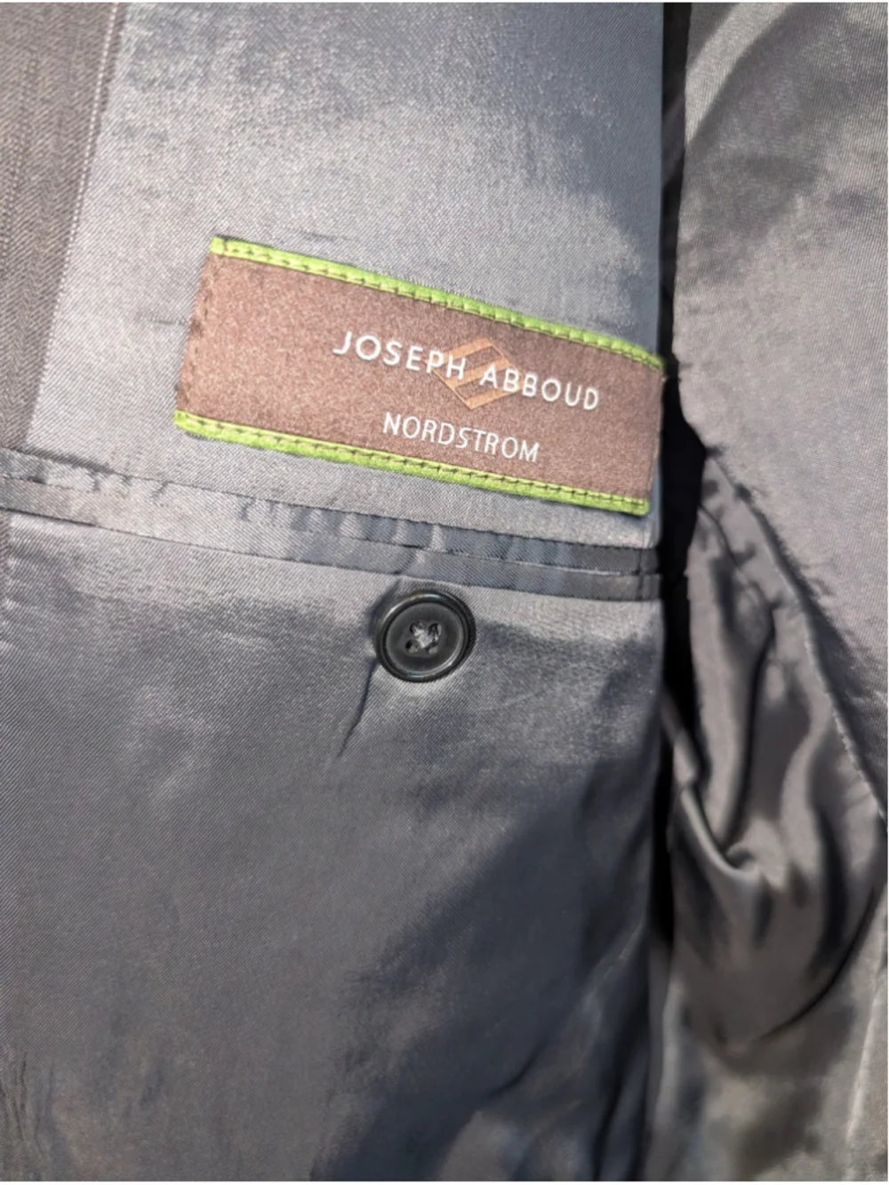 JOSEPH ABBOUD Gray Pinstripe Sport Coat & Blazer 42R, Mens